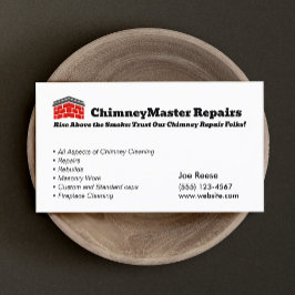 Schoorsteenreiniging en reparatie visitekaartje