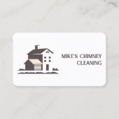 Schoorsteenreiniging & open haard visitekaartje (Voorkant)