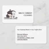 Schoorsteenreiniging & open haard visitekaartje (Voorkant / Achterkant)
