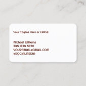 Schoorsteenrookreiniging Visitekaartje (Achterkant)