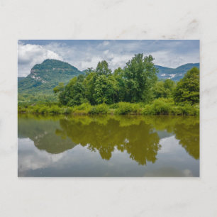 Schoorsteenrots Lake Lure North Carolina Landschap Briefkaart