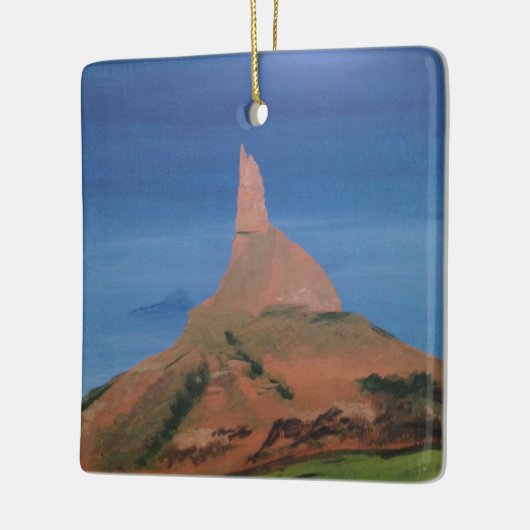 Schoorsteenrots Nebraska Keramisch Ornament (Links)