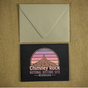 Schoorsteenrots Nebraska Vintage Afdruk – Retro Briefkaart