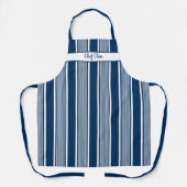 Schoorsteenstreep Schort Navy Blauw (Voorkant)