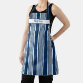 Schoorsteenstreep Schort Navy Blauw (Insitu)