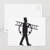 schoorsteenvegen briefkaart (Voorkant / Achterkant)