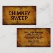 schoorsteenveger Antiek Visitekaartje (Voorkant / Achterkant)