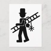 schoorsteenveger briefkaart (Voorkant)