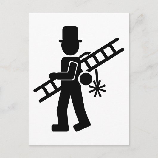 schoorsteenveger briefkaart (Voorkant)