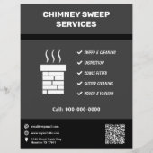Schoorsteenveger Dienst Flyer (Voorkant)