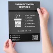 Schoorsteenveger Dienst Flyer (Hand)