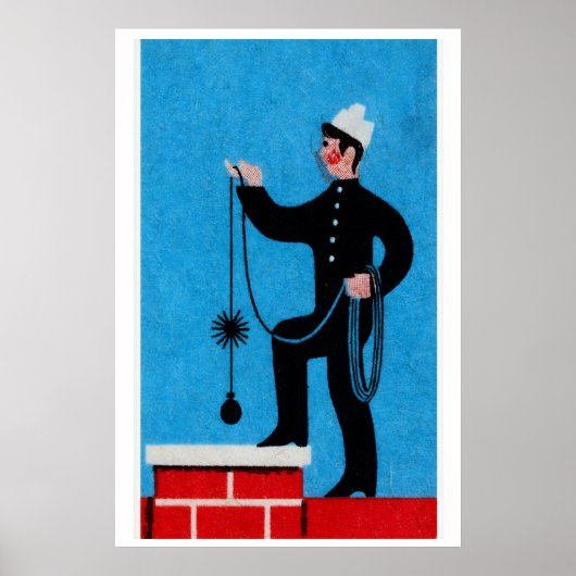 Schoorsteenveger - Luciferdoosje Print - Esthetisc (Voorkant)