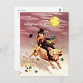 Schoorsteenveger, Varkens, kledingstukken, goudmun Briefkaart (Voorkant / Achterkant)