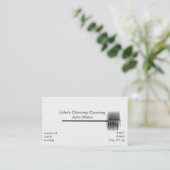 schoorsteenveger visitekaartje (Staand voorkant)