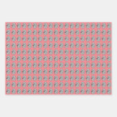 Schoorstenen, kleur van het roos, inpakpapier vel (Voorkant 2)