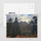 Schoorstenen Topjes bij Sunset Great Smoky Mountai Briefkaart (Voorkant / Achterkant)