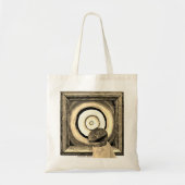 Schoot boven Assie de Barker Alien in Sepia Tote Bag (Voorkant)