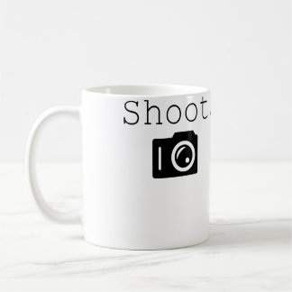 Schoot. Fotografie fotograaf met camera Koffiemok