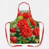 Schoot met rode rozen schort (Voorkant)