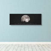 "SCHOOT OP DE MOON" CANVAS AFDRUK (Insitu (Houten vloer))