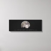 "SCHOOT OP DE MOON" CANVAS AFDRUK (Voorkant)