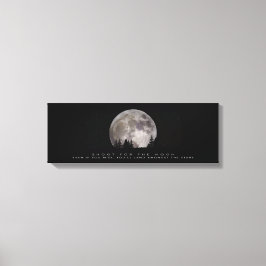 "SCHOOT OP DE MOON" CANVAS AFDRUK