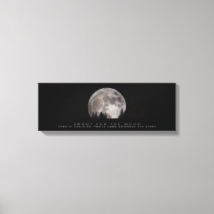 "SCHOOT OP DE MOON" CANVAS AFDRUK