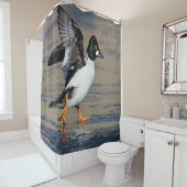 schoot van een goudoog douchegordijn (In situ)