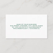 Schop en het planten van boom | wild gras visitekaartje (Achterkant)