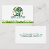 Schop en het planten van boom | wild gras visitekaartje (Voorkant / Achterkant)