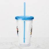 Schop het alsof het warm is. cartoon voetbal acryl drinkbeker (Rechts)