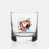 Schop het alsof het warm is. cartoon voetbal whisky glas (Achterkant)