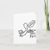 Schop in de kaart van de de kattenverjaardag van (Voorkant)