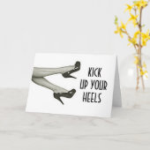 SCHOP JE HAKKEN OMHOOG / SCHOP ZE AF - "JE VERJAAR KAART (Gele Bloem)