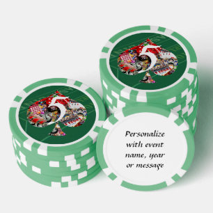Schop - Las Vegas Speelkaart Vorm Poker Chips