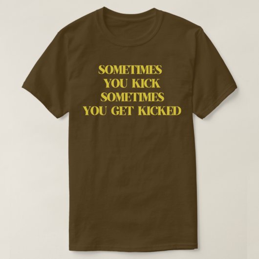 Schop mosterd t-shirt (Design voorkant)