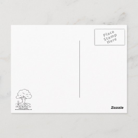 Schop van het geloof briefkaart (Achterkant)