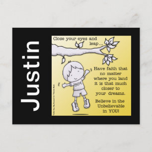 Schop van het geloof briefkaart