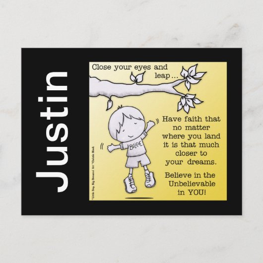 Schop van het geloof briefkaart (Voorkant)