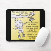 Schop van het geloof muismat (Met muis)