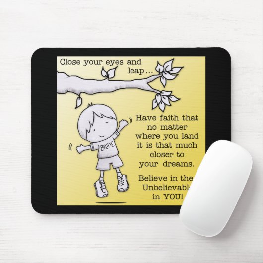 Schop van het geloof muismat (Met muis)