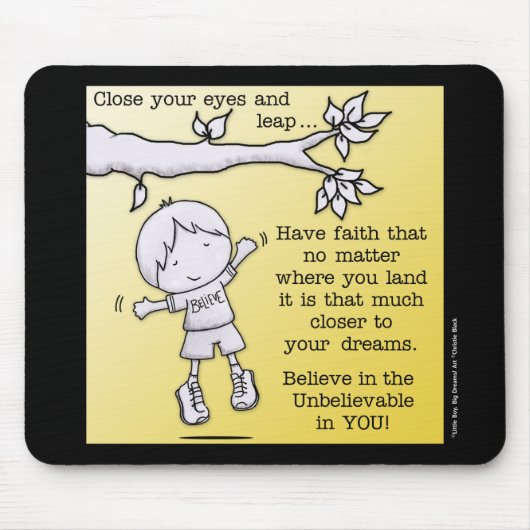 Schop van het geloof muismat (Voorkant)