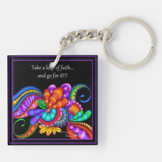 Schop van het geloof sleutelhanger (Achterkant)