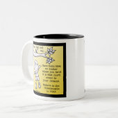 Schop van het geloof tweekleurige koffiemok (Voorkant links)