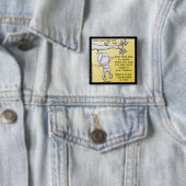 Schop van het geloof vierkante button 5,1 cm (In situ)