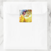 Schop van het geloof vierkante sticker (Tas)