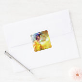 Schop van het geloof vierkante sticker (Envelop)
