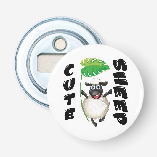 SCHOPE SCHAAP BUTTON FLESOPENER (Voorkant)