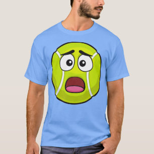 Schopende Tennis Ball Funny Novelty Gift Emoticon T-shirt