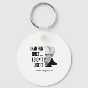 Schopenhauer citaat grappige filosoof uitspraak  sleutelhanger